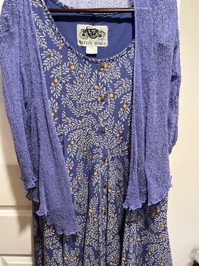 Sleeveless dress with sheer cover, Effie’s Heart and Lost Rive Clothing, size 2X